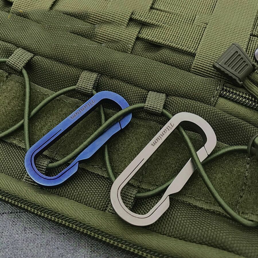 Titanium Alloy Multi EDC Keychain Carabiner Key Chain Backpack Hanging Buckle