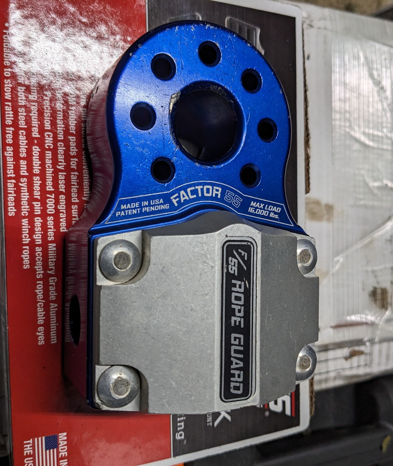 Factor-55 00050-02 Flatlink Shackle Mount Blue