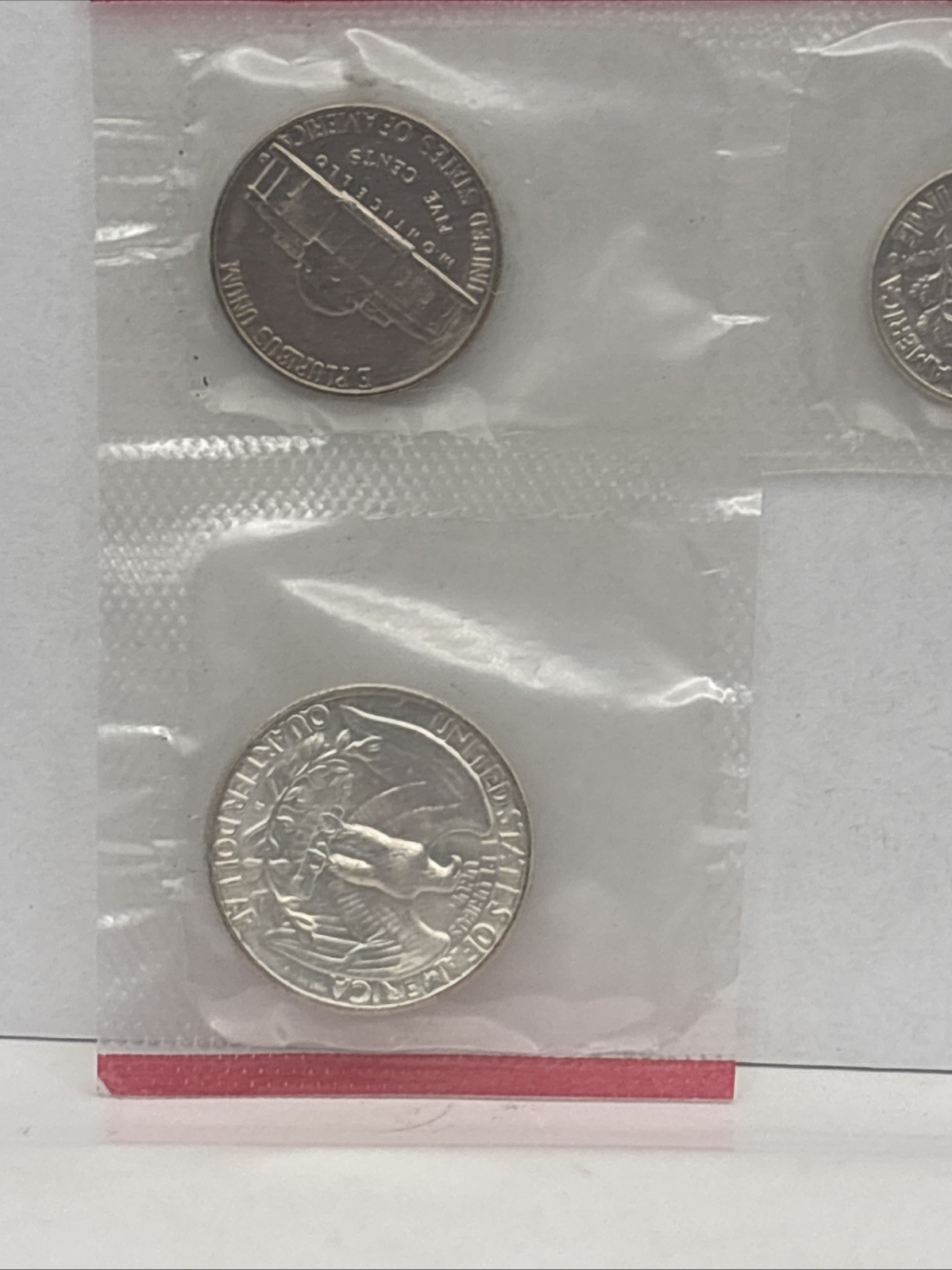 1962 Denver Mint UNCIRCULATED Set Missing Half - 90% silver quarter & dime