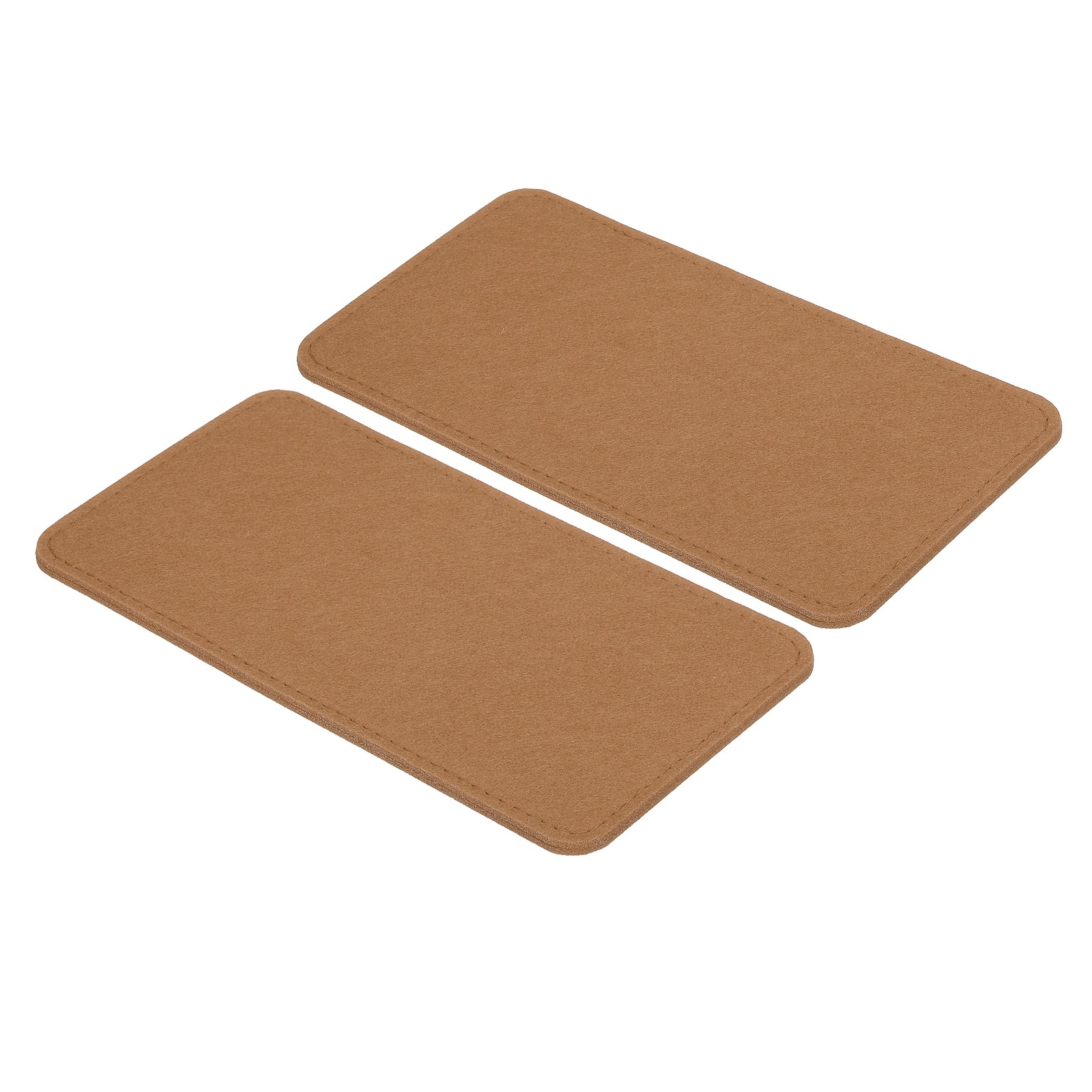 9.8''×5'' Felt Bag Base Shaper, 2pcs Bag Bottom Organizer Rectangle, Brown