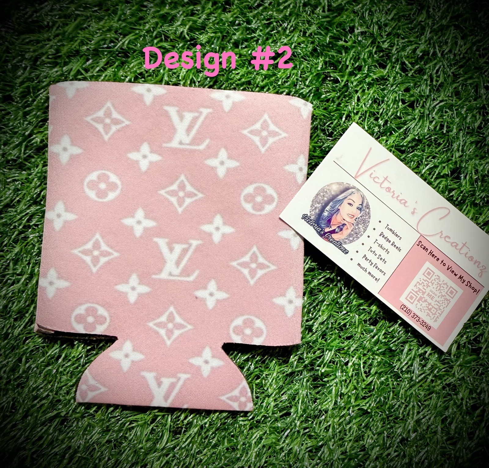 LV in Pink Koozies (Free shipping)