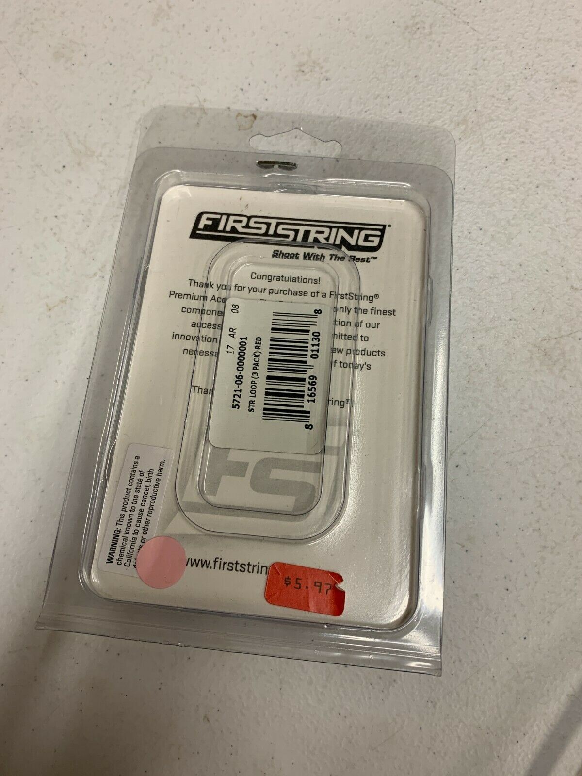First String Premium Archery Accessory String Loop 3 Pack Red