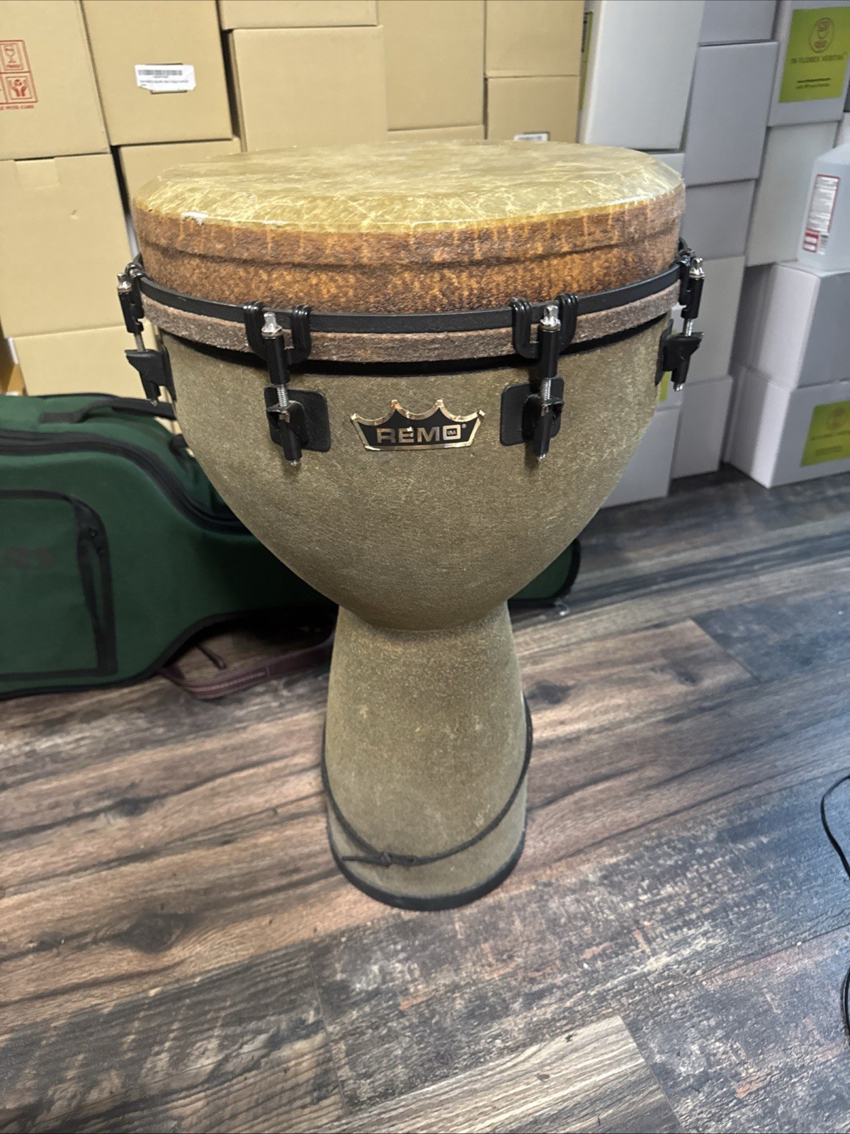 Remo Mondo Designer Series Key-Tuned Djembe Earth 25 x 14 in.