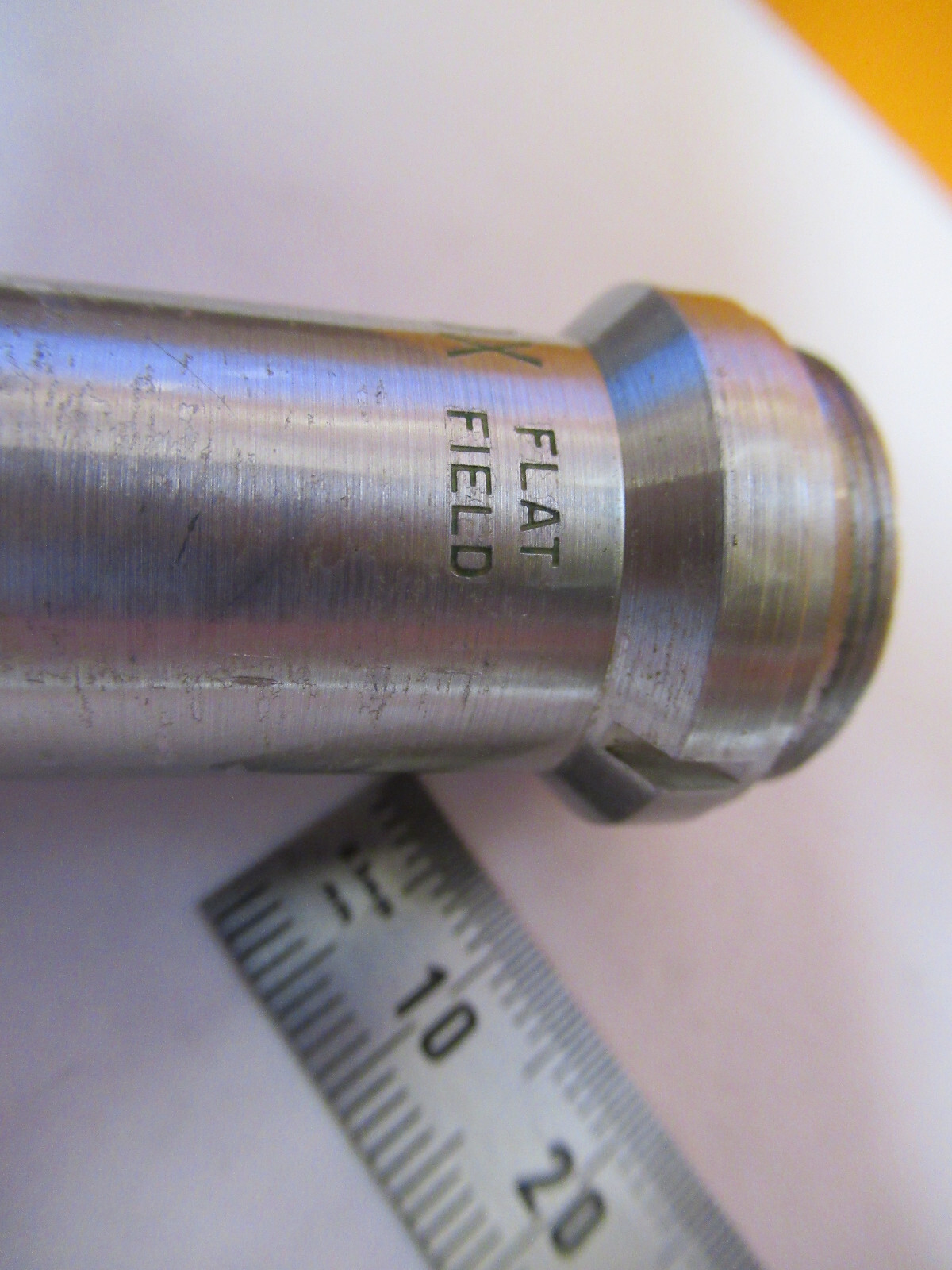 MICROSCOPE INDUSTRIAL OBJECTIVE BAUSCH LOMB 10X OPTICS AS IS Y3-A-92