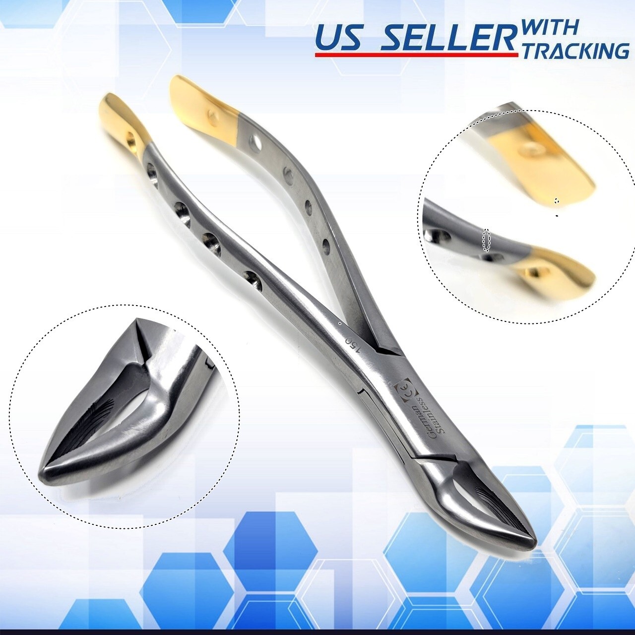 German Dental Universal Extracting Forcep #150 Upper Incisor Root Teeth Surgical