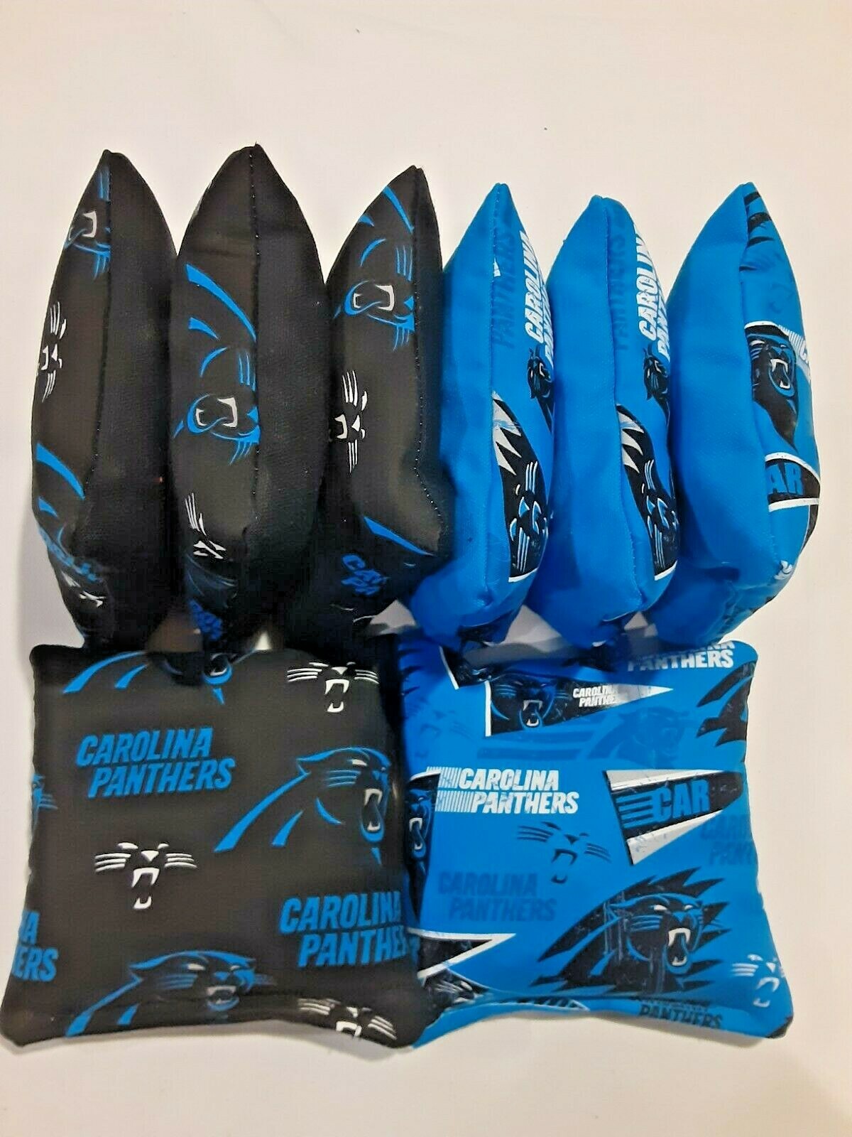 8 Cornhole Bag Set Corn Hole Carolina Panthers BLK/TUR