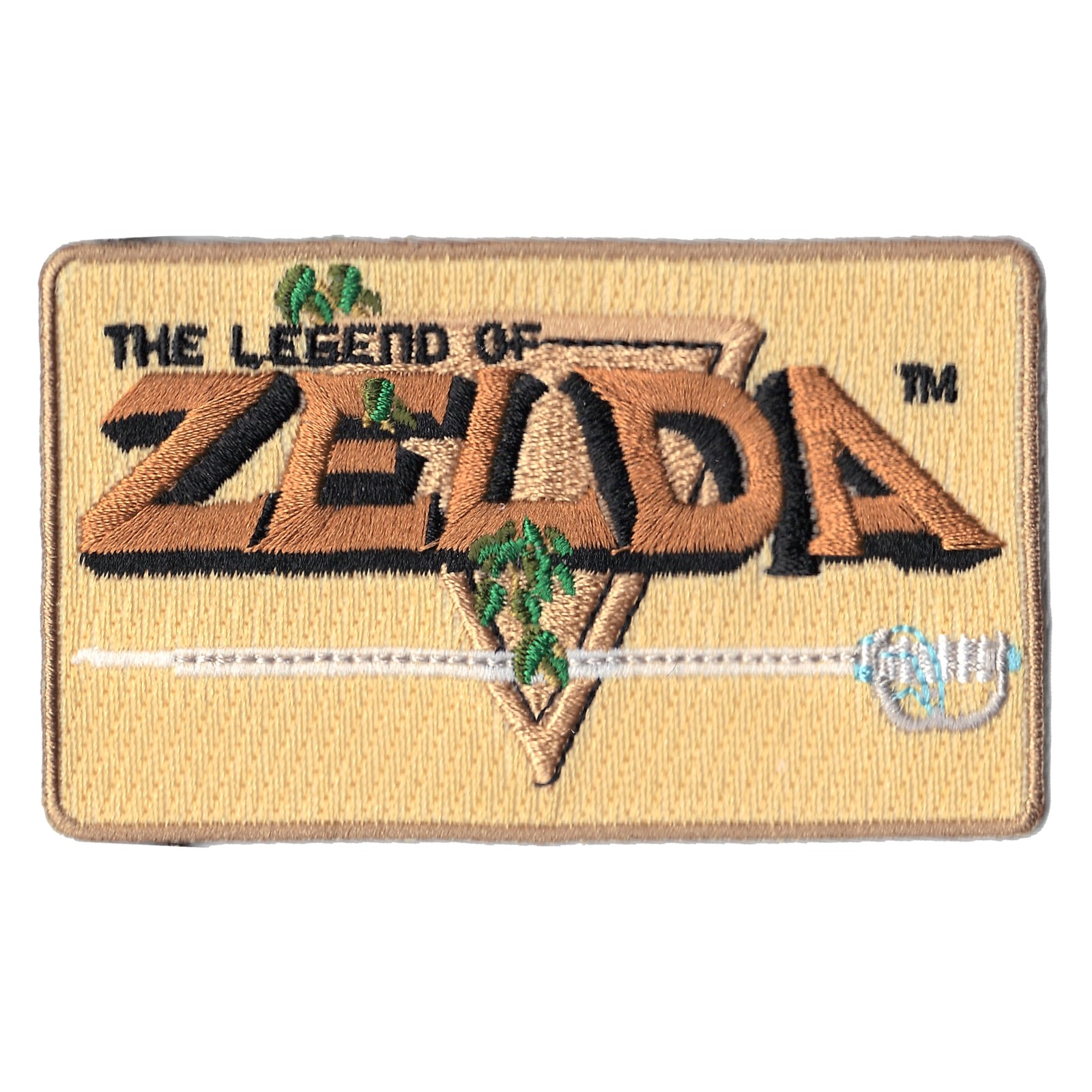 Nintendo The Legend of Zelda Tile Screen 8Bit Embroidered Iron on Patch