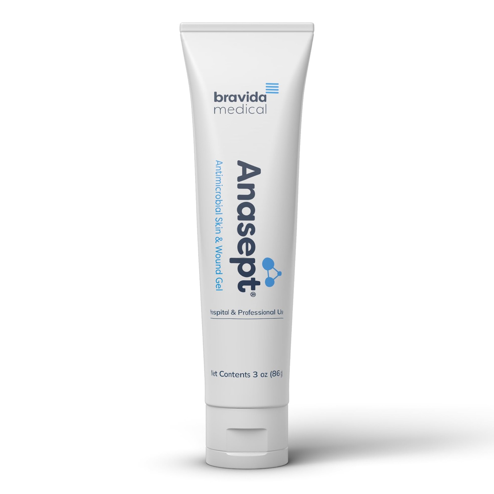 Anasept-Antimicrobial Skin & Wound Gel 3 oz. Tube 3 Ounce (Pack of 1), Clear