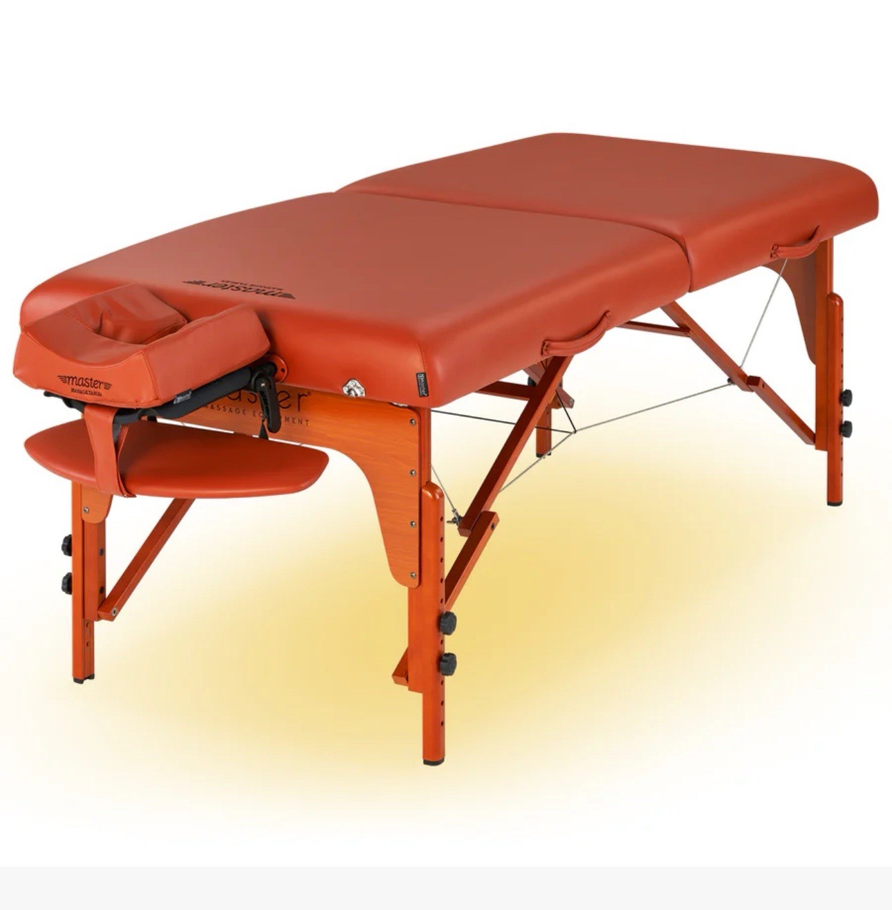 Master Massage 31" SANTANA� Portable Massage Table Package with MEMORY FOAM-RED