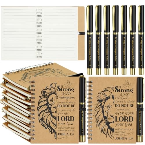 10 Sets Christian Gifts Bulk for Men Include Christian Notebook with