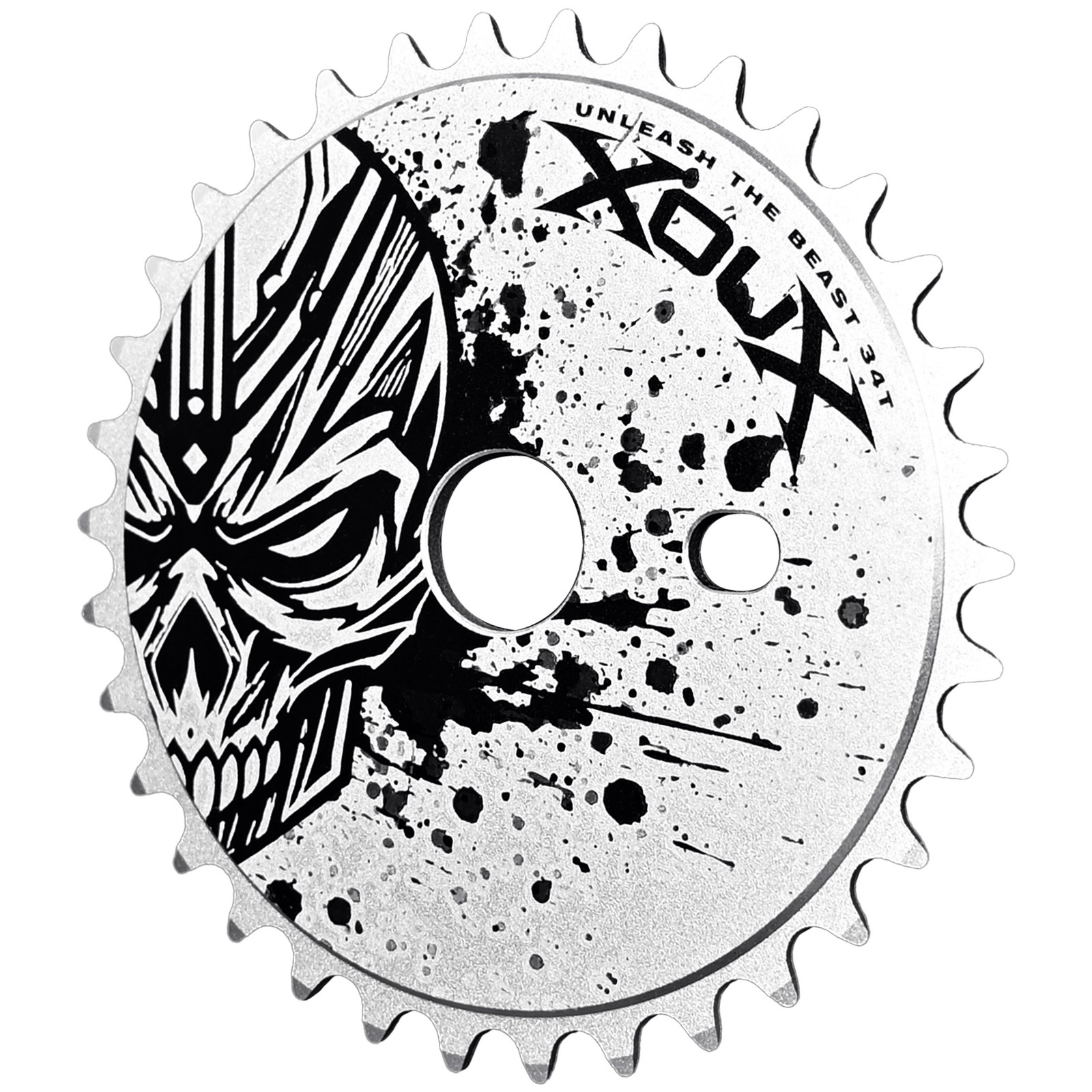 XOUX Raven BMX Chainring 34T Skull, Silver