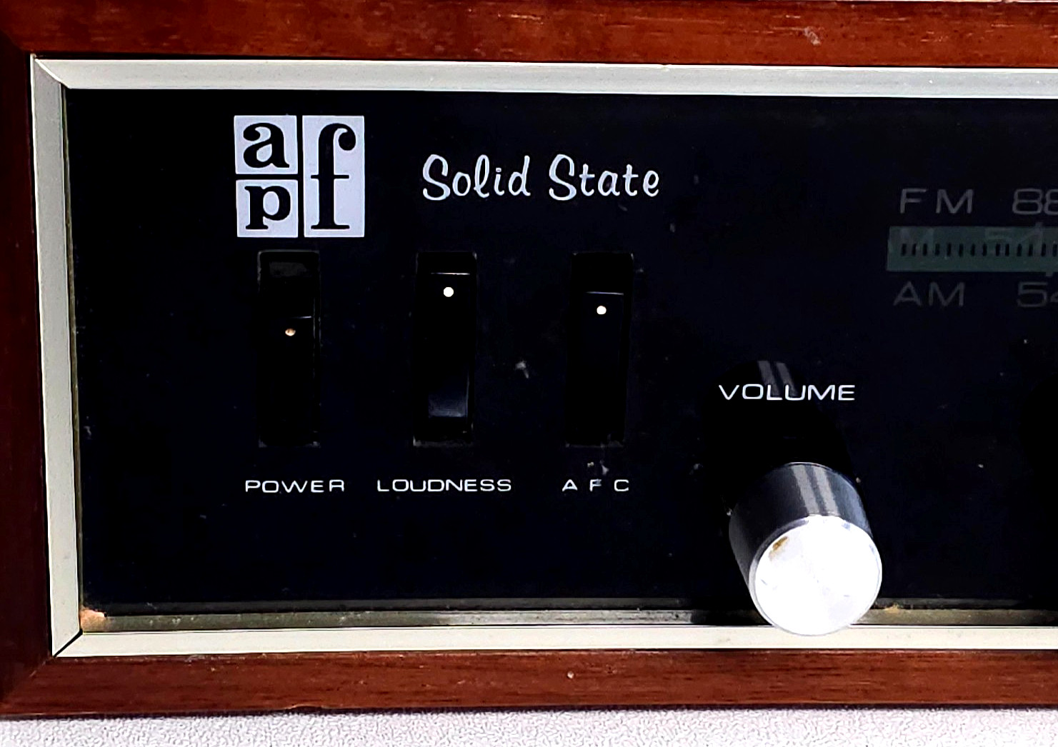 Vintage APF SSA-73A Solid State AM/FM Stereo Receiver Amplifier w Speaker TESTED