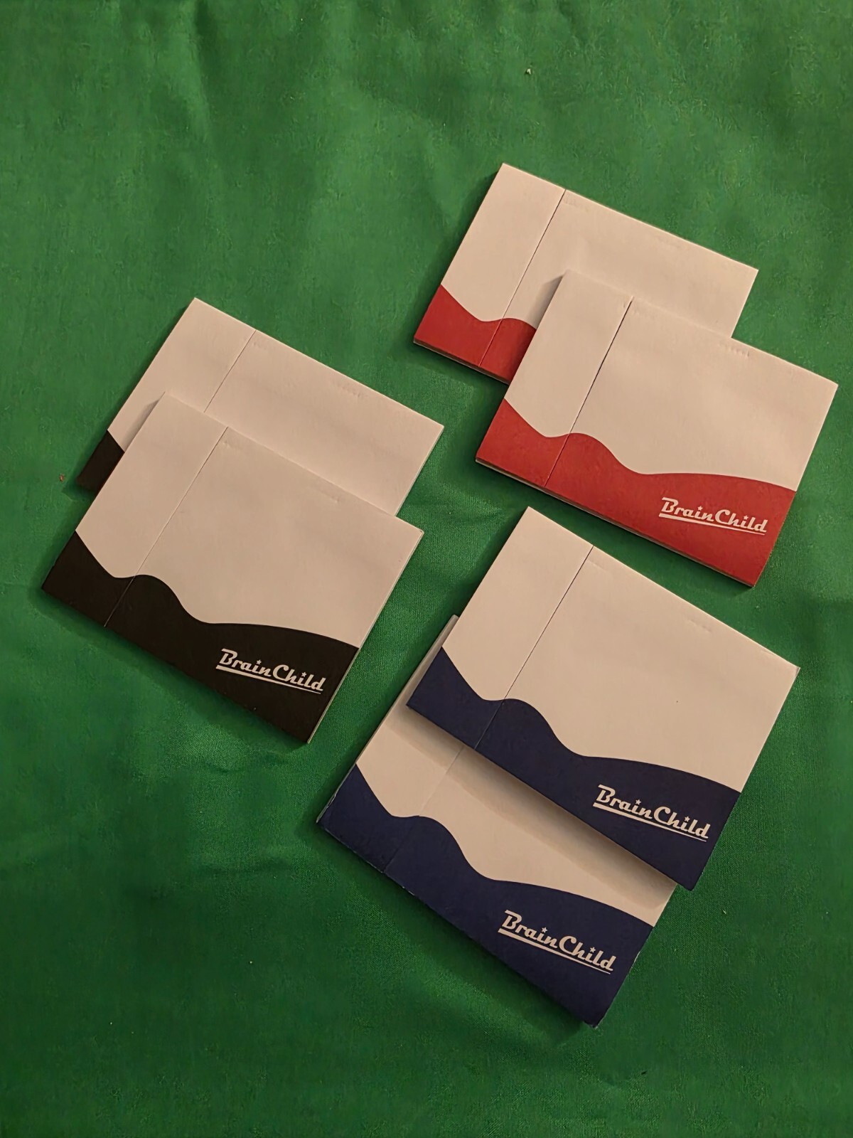 Dual Sticky Notepads 30 Sheets Set of 6 Blue Red Black 4x3 School Office Home