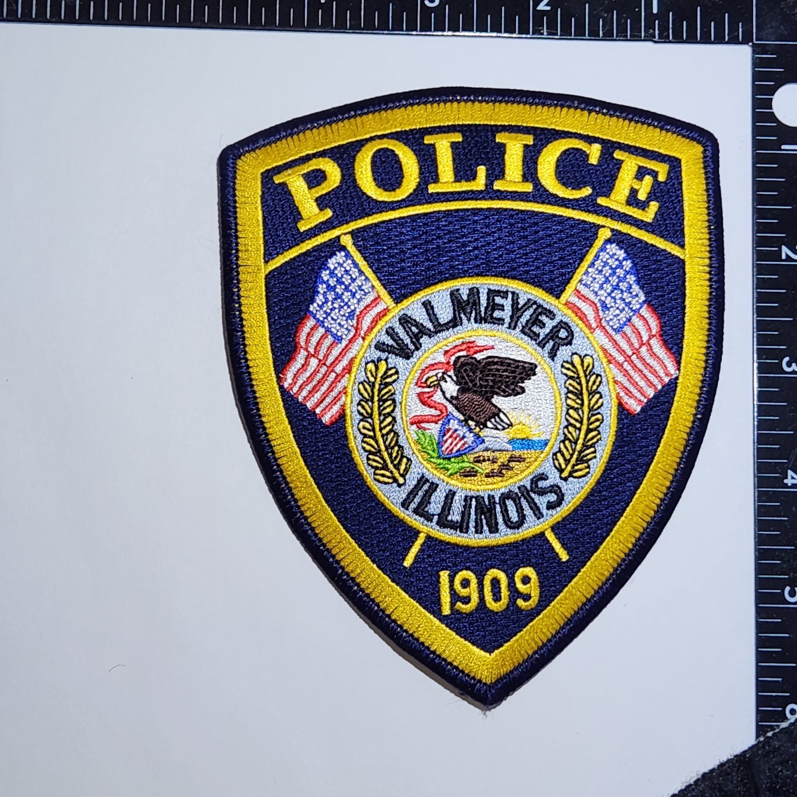Valmeyer, Illinois Police Patch. Great Condition!