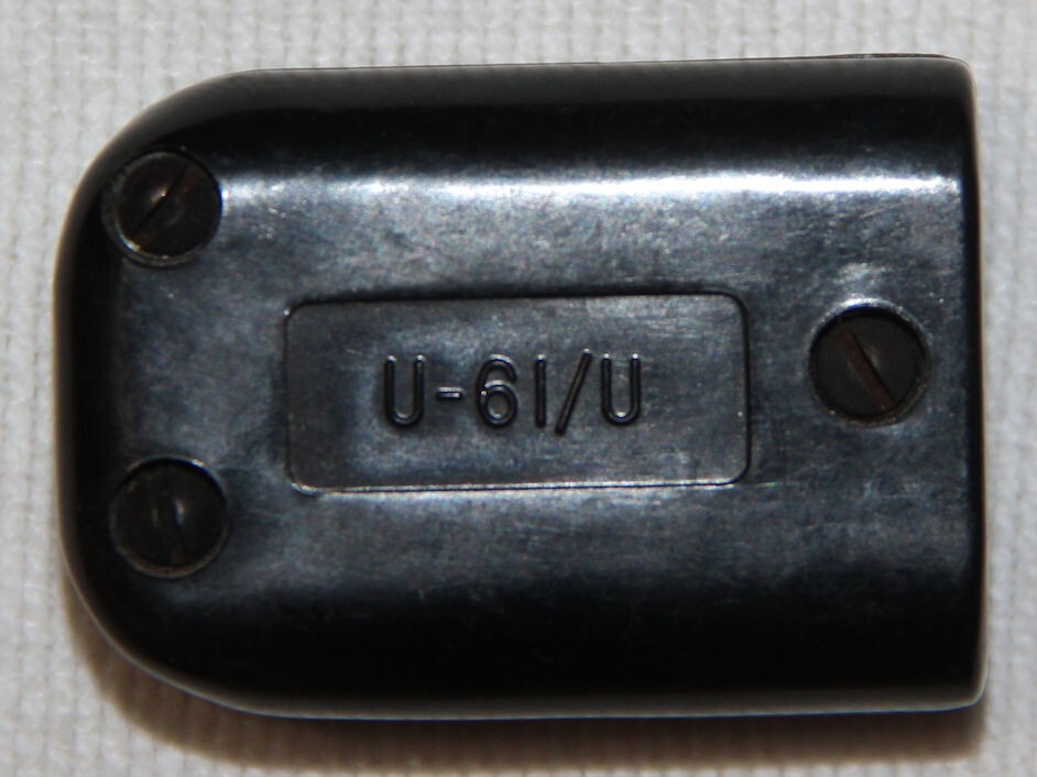 VINTAGE MILITARY U-61/U PLUG IN JACK FOR HEADSETS AND FLIGHT HELMETS