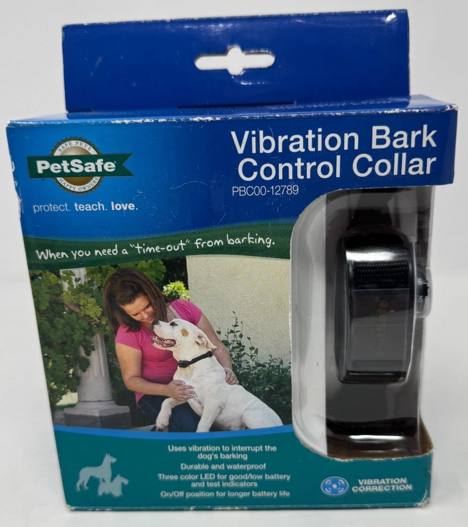 PetSafe Vibration Bark Control Collar PBC00-12789 Fits Most Dogs 8lbs-28" 7890