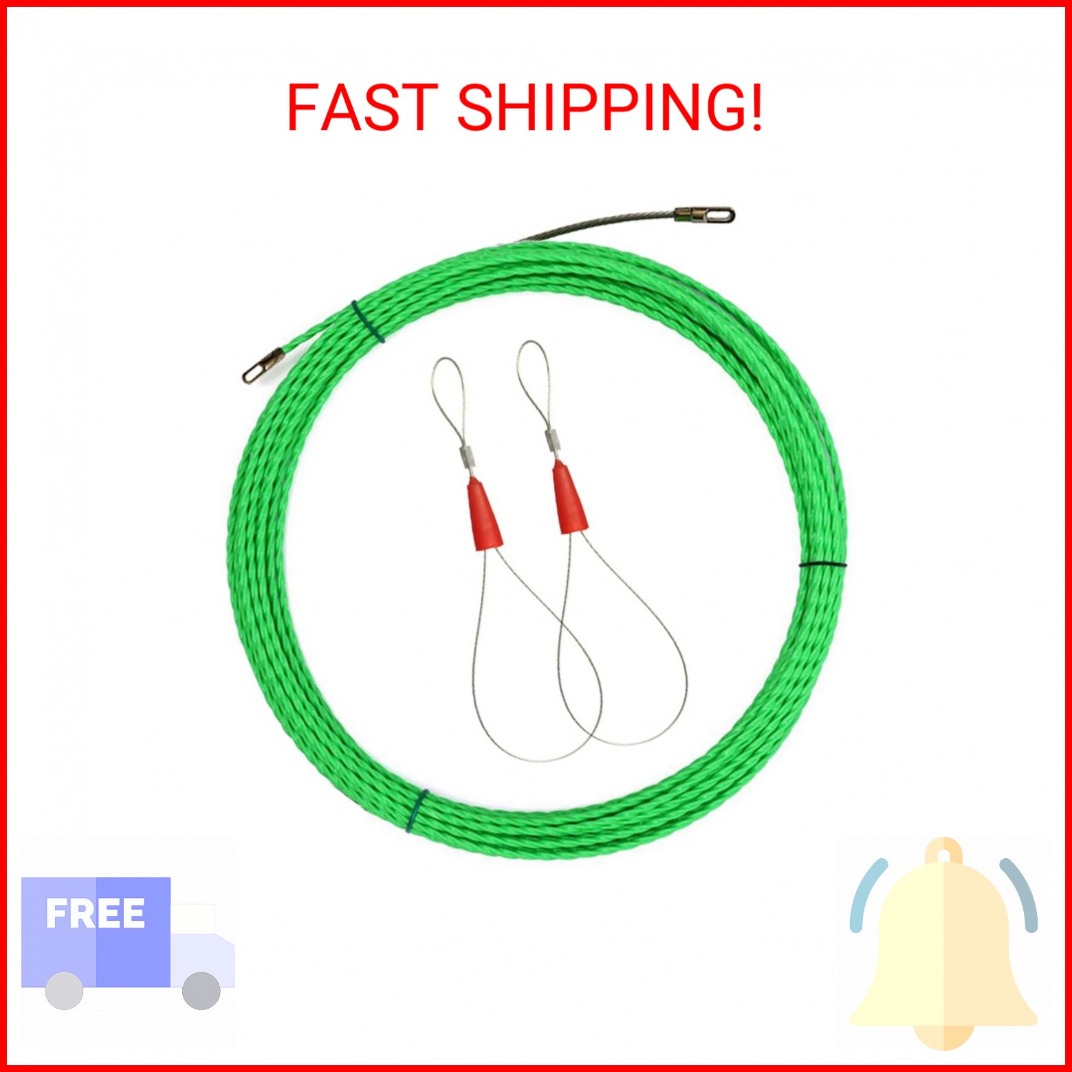 15M Fish Tape Cable Puller Wire Puller Pulling Fish Tape Puller Through Wall Wir
