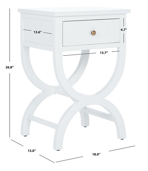 Safavieh MAXINE ACC TABLE W STORAGE DRW, Reduced Price 2172779921 AMH6608A