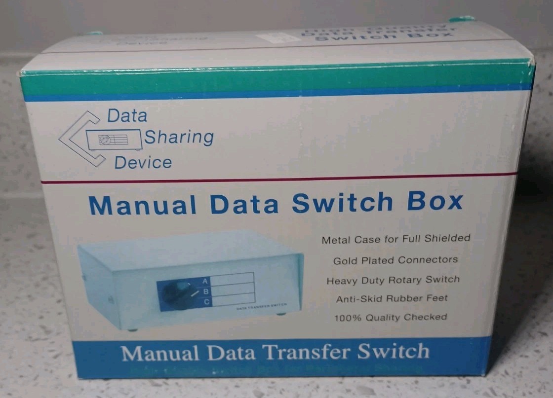 Data Sharing Device Manual Data Transfer Switch Box