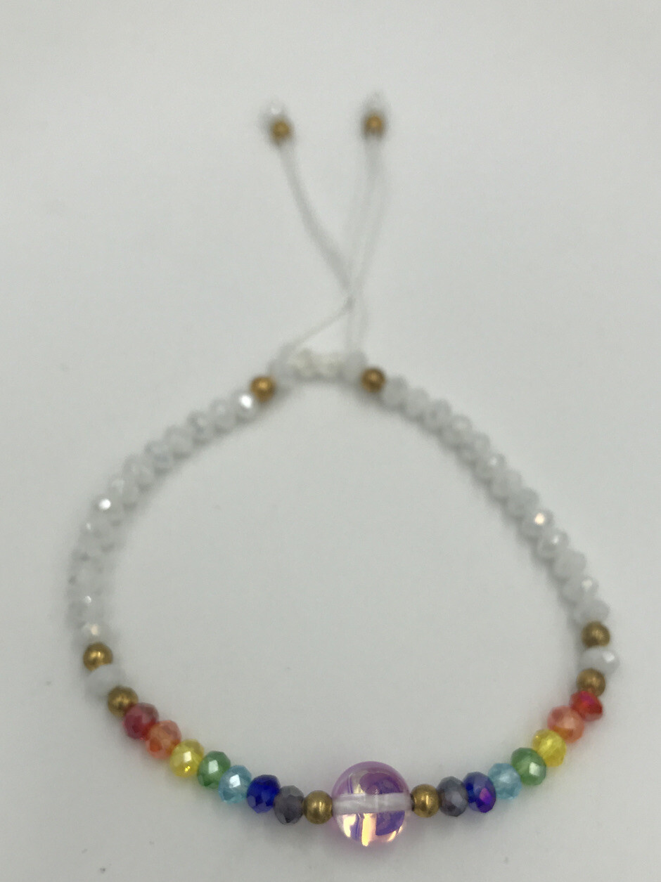 7Chakra~Bracelet~White
