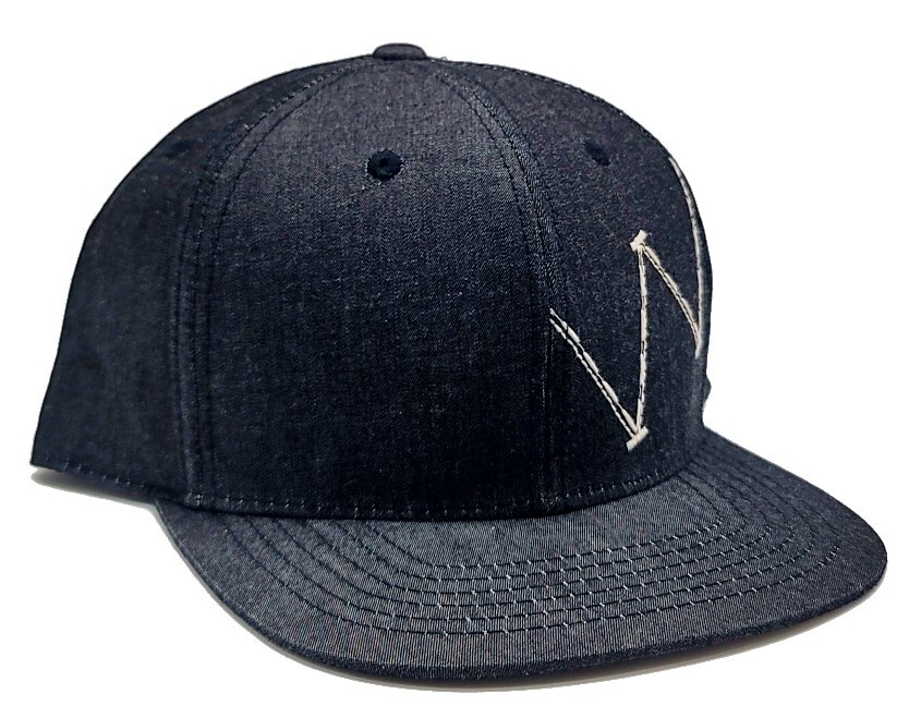 Wrangler New W Chambray Denim Gray Black Snapback Era Hat Cap