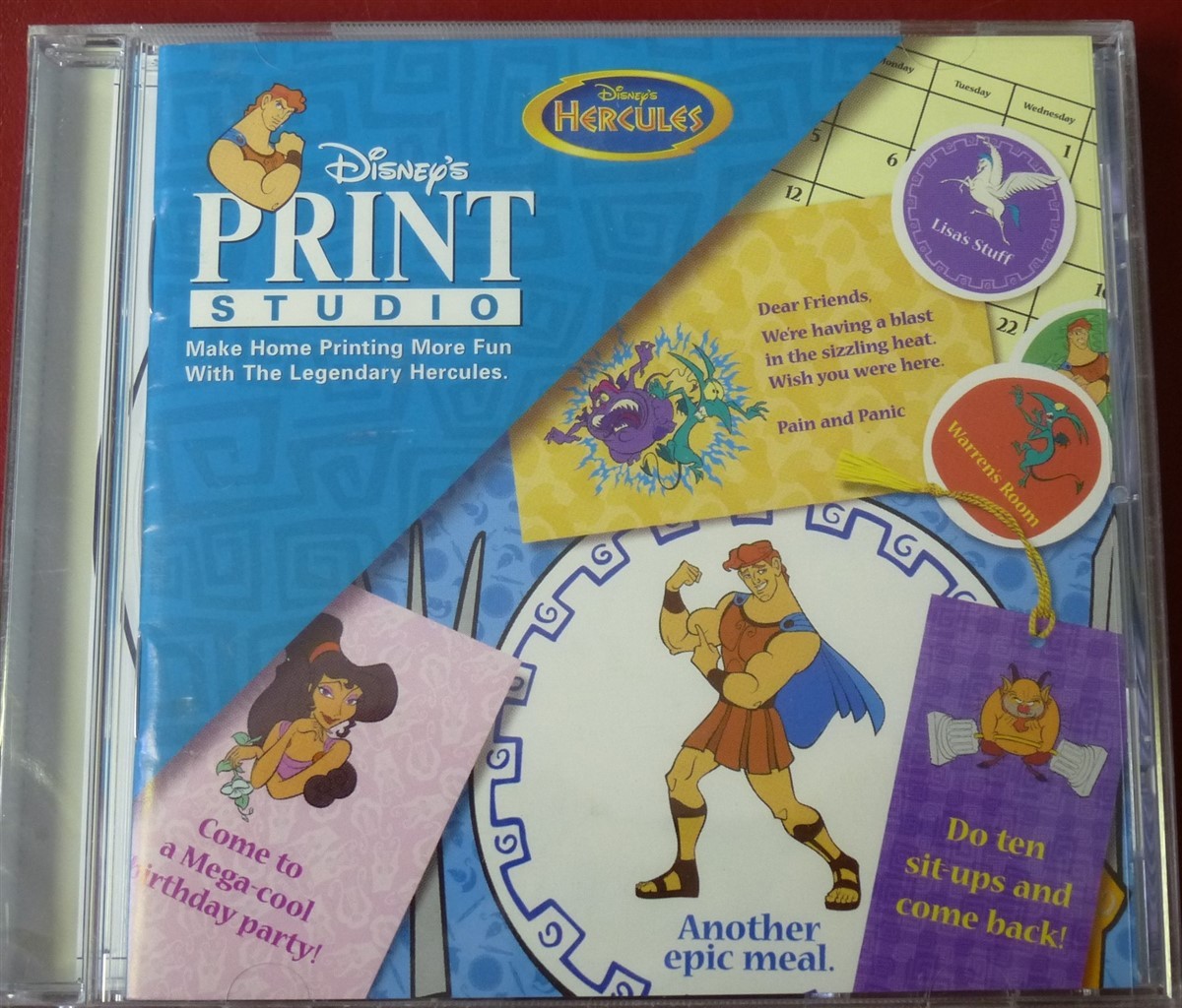 Software PC Disney Hercules Print Studio NEW SEALED Jewel