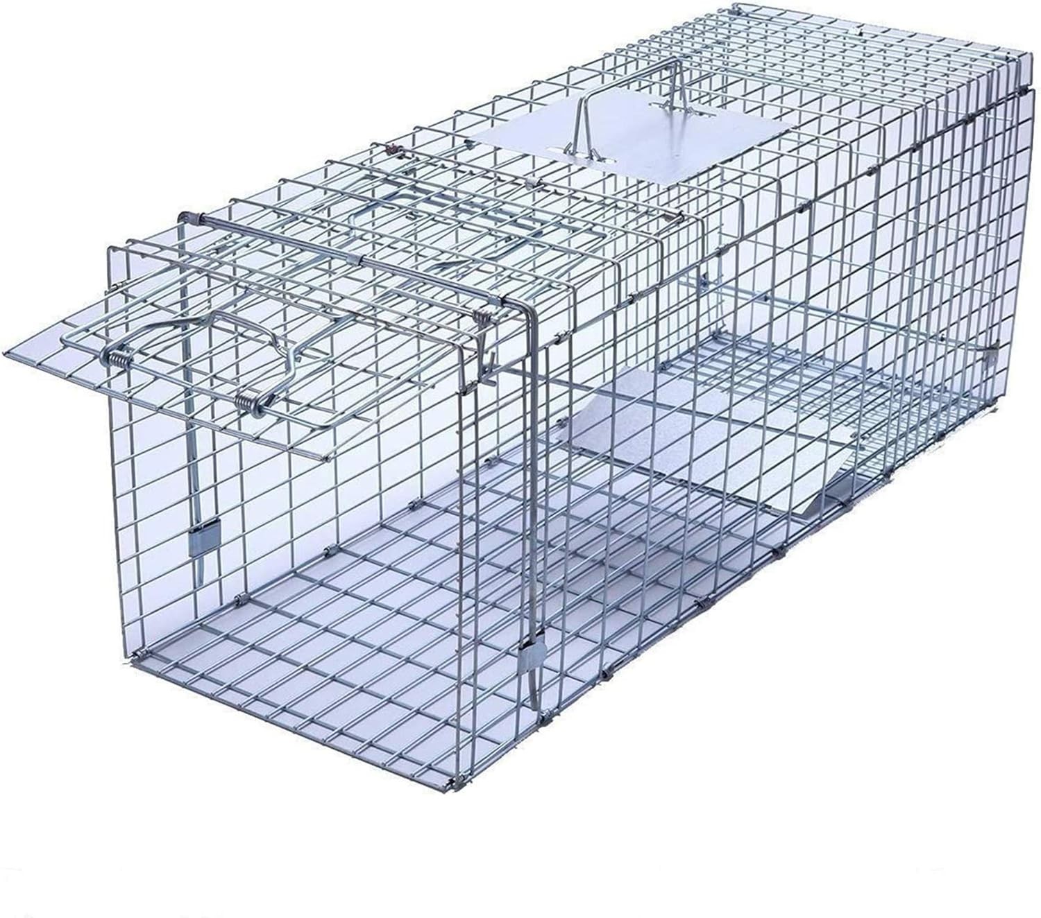 Trampa plegable grande captura viva humanitaria animales 32x11x13in