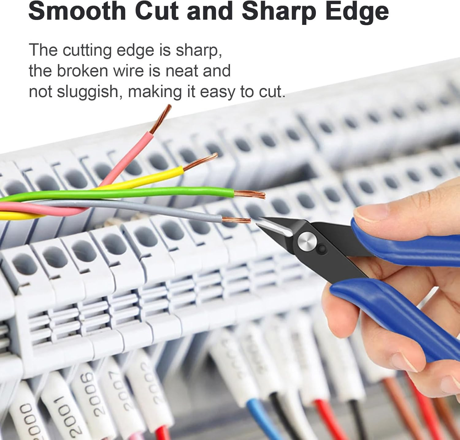 Flush Cutters, 2 PCS Micro Wire Cutters for Craft, Jewlery Making, Electronics,