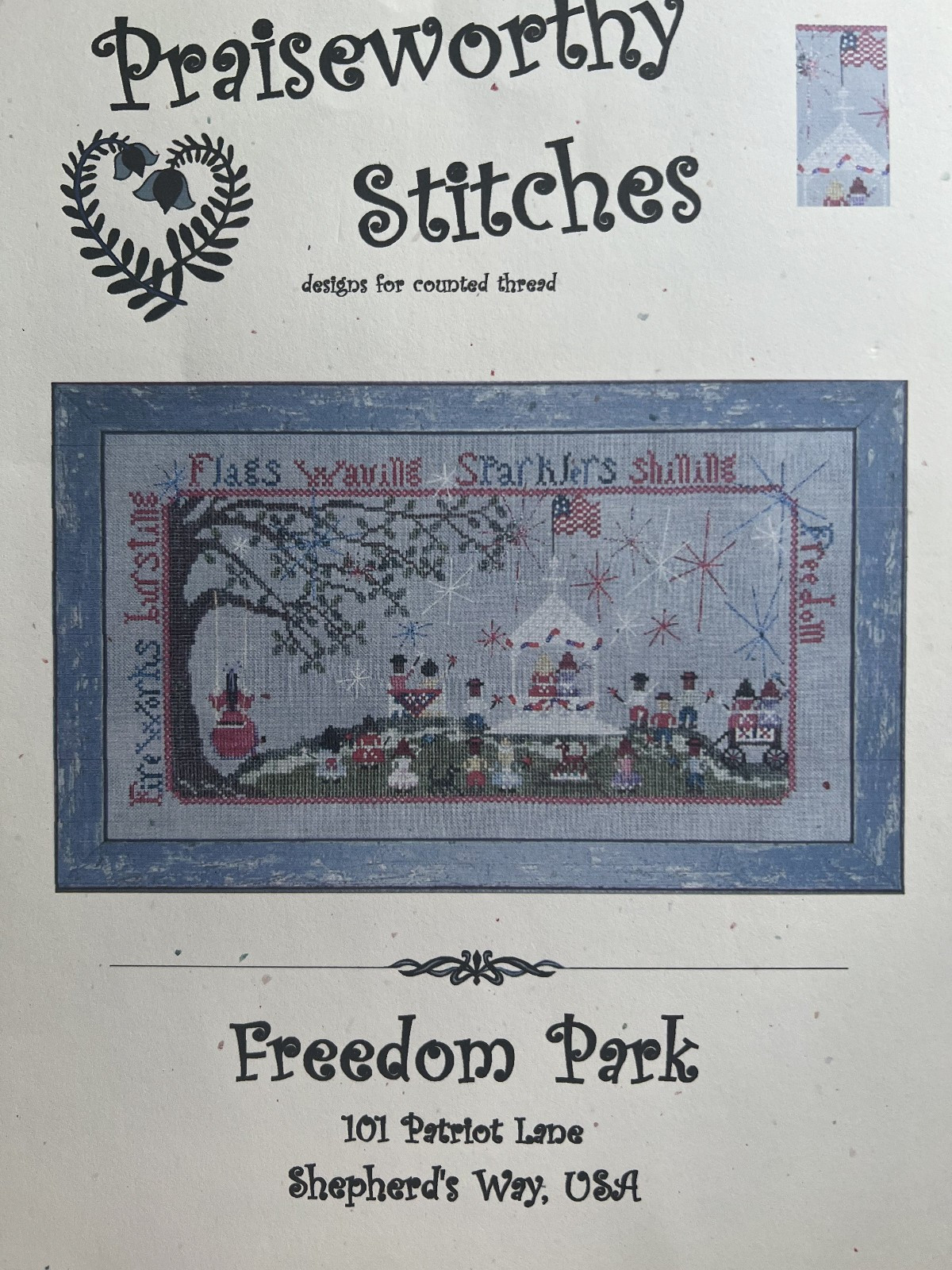 Praiseworthy Stitches- Freedom Park chart