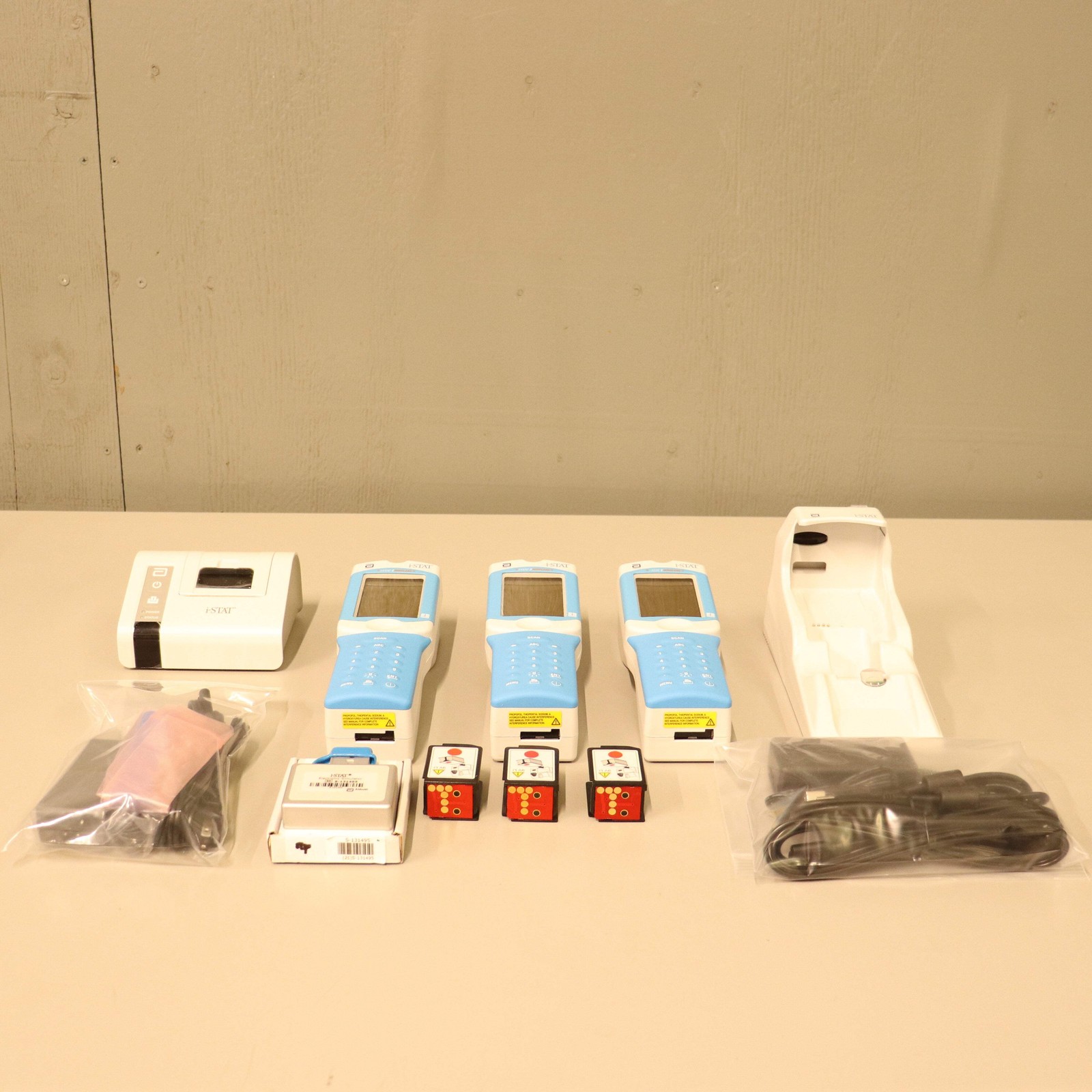 3x Abbott i-STAT 1 300W Wireless Blood Analyzer System w/Accessories