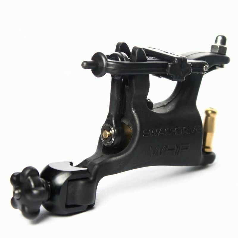 Hot! Pro Rotary Tattoo Machine Gun Shader&Liner Swashdrive Whip Black