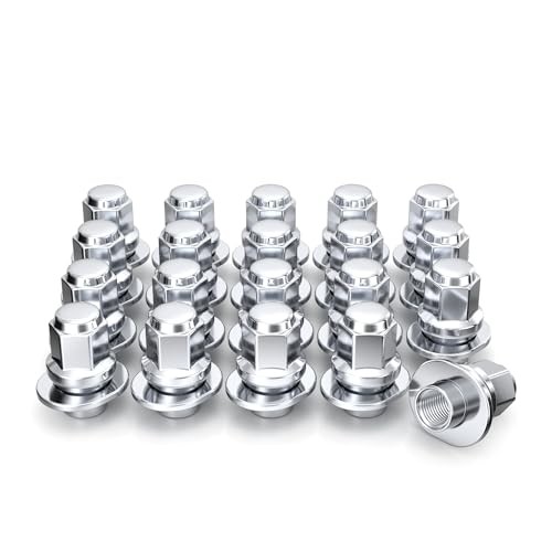 Chrome ET Bulge Lug Nut - 7804-20AM () 1/2"-20 20 Pack