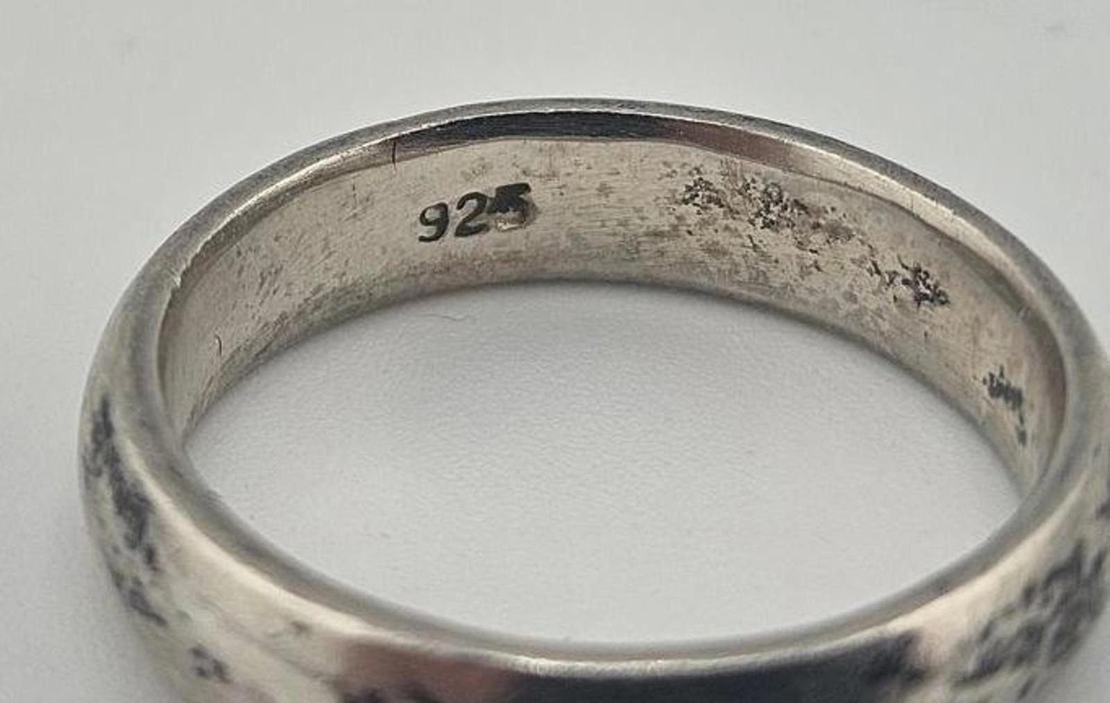 Vintage Sterling Silver Wedding Band Ring Size 8
