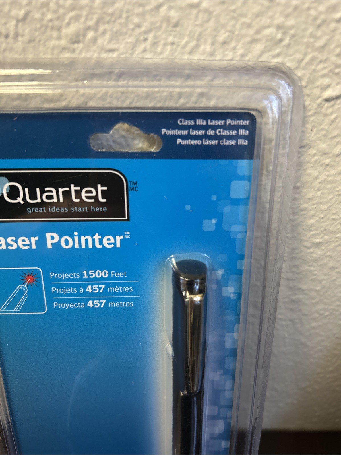 Quartet Laser Pointer, Projects 1500 ft, Black MP-1100Q