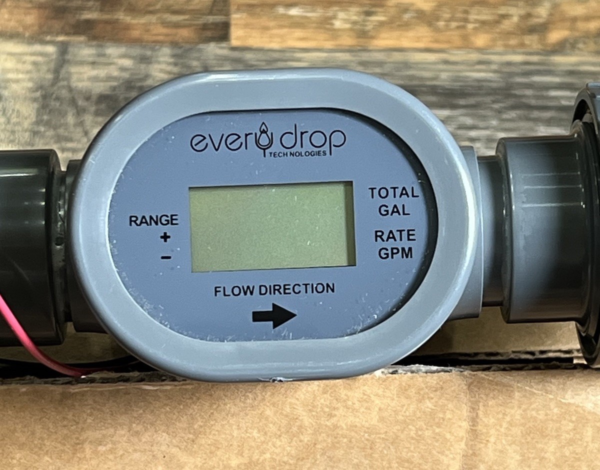 EveryDropMeters Flowmeter Sensor 1” 2-Wire w/Extensions (Model: 1004-EX)