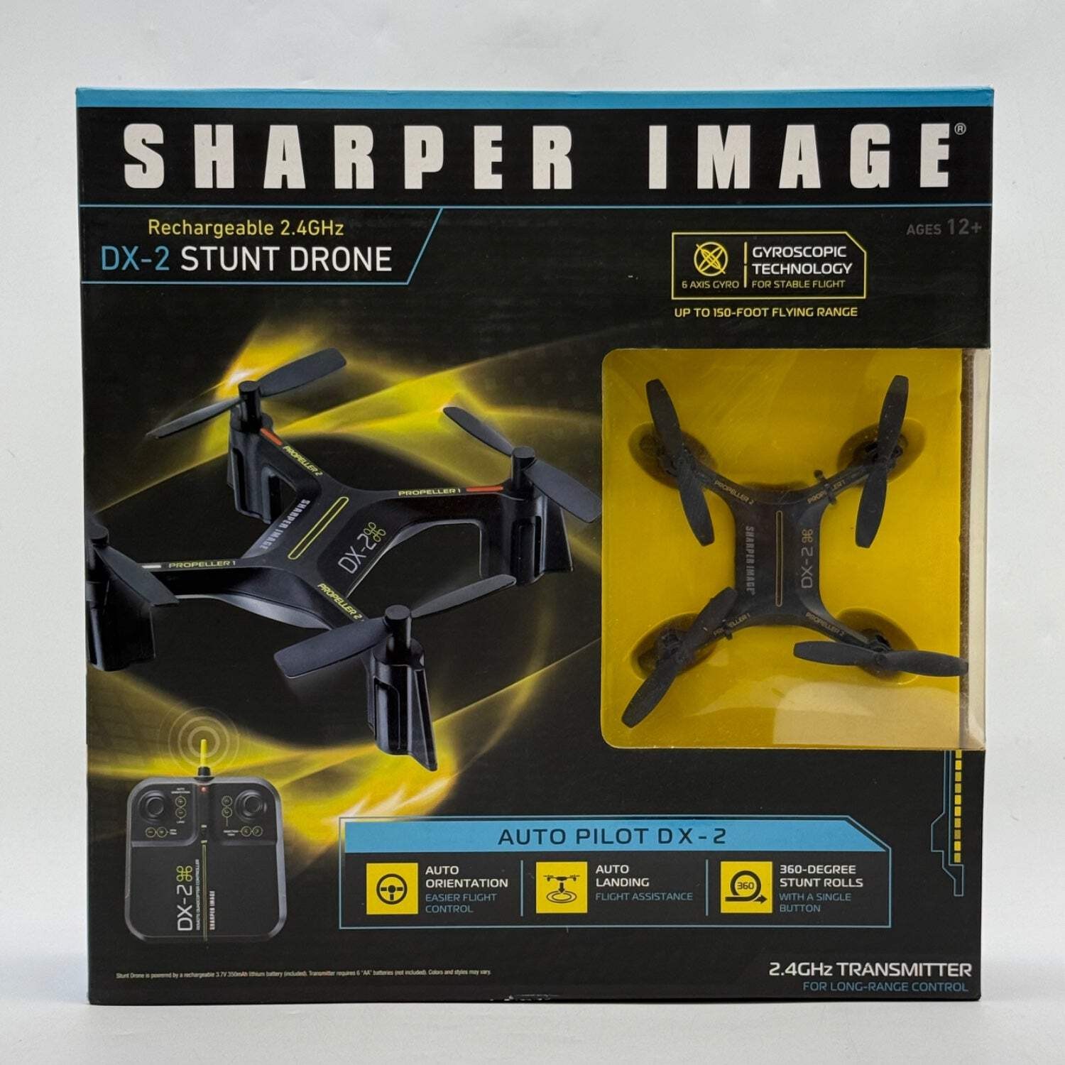 New Sharper Image DX-2 Stunt Quadcopter Drone