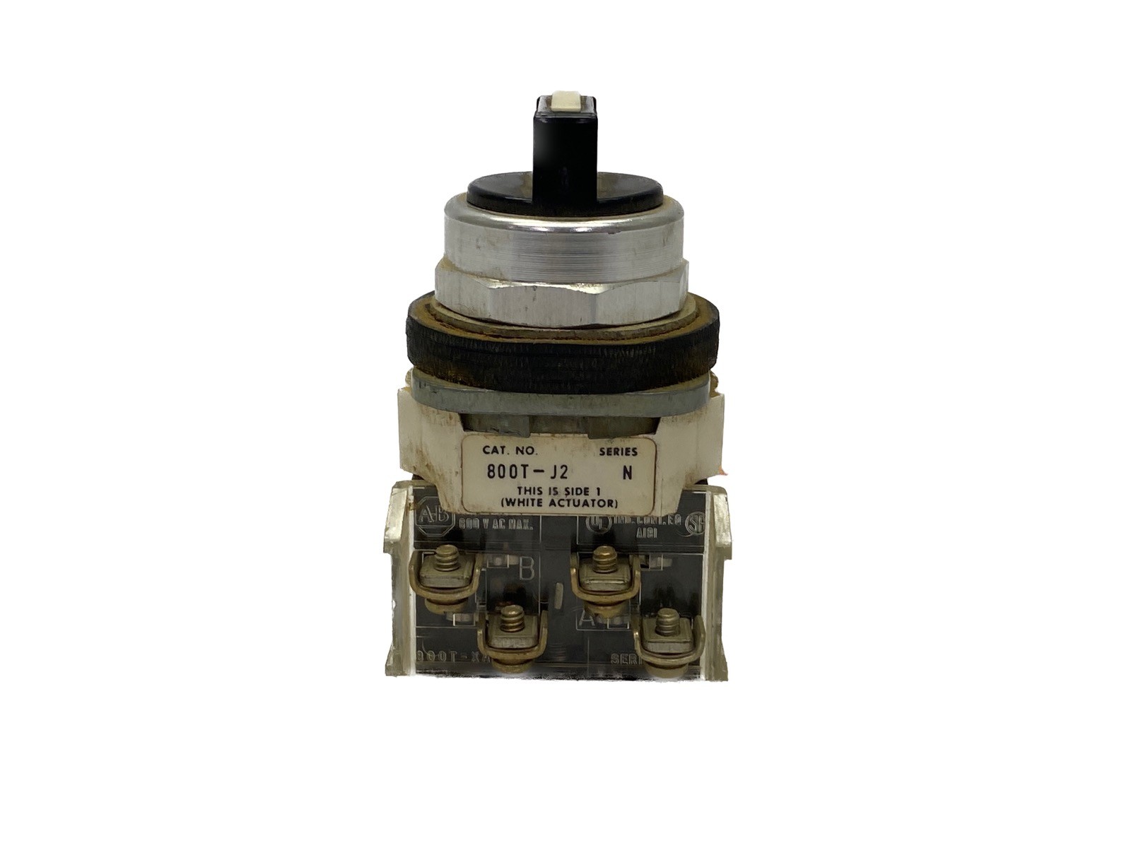 USED Allen Bradley 600VAC 3 Position Selector Switch 800T-J2