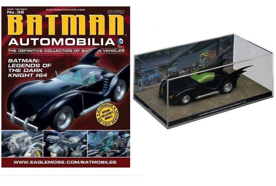 Eaglemoss Batman Automobilia No. 32 Batman: LOTDK #64  Batmobile & Magazine MINT