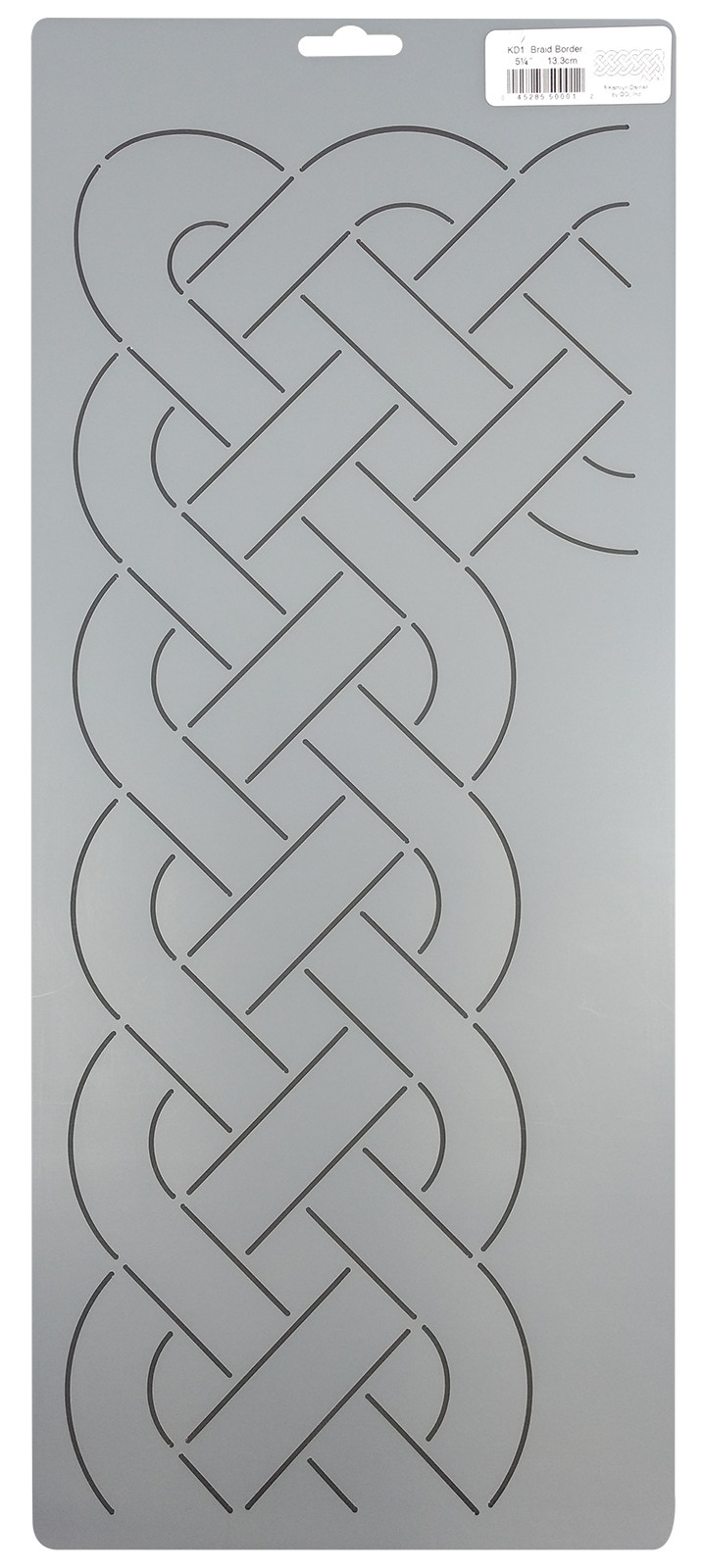 Quilting Stencil Cable Border Corner Knot Quilt Pattern 5.25" Quilters Template