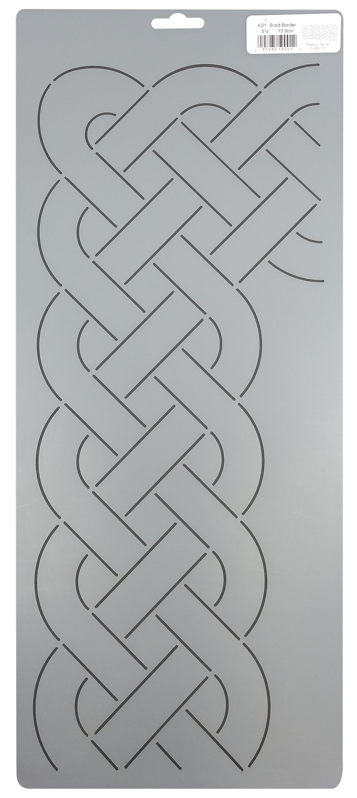 Quilting Stencil Cable Border Corner Knot Quilt Pattern 5.25" Quilters Template