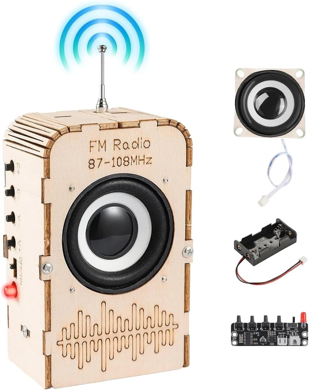 DIY FM Radio Kit for Kids 6-14 Electronics Science&Circuit Project Learning Gift