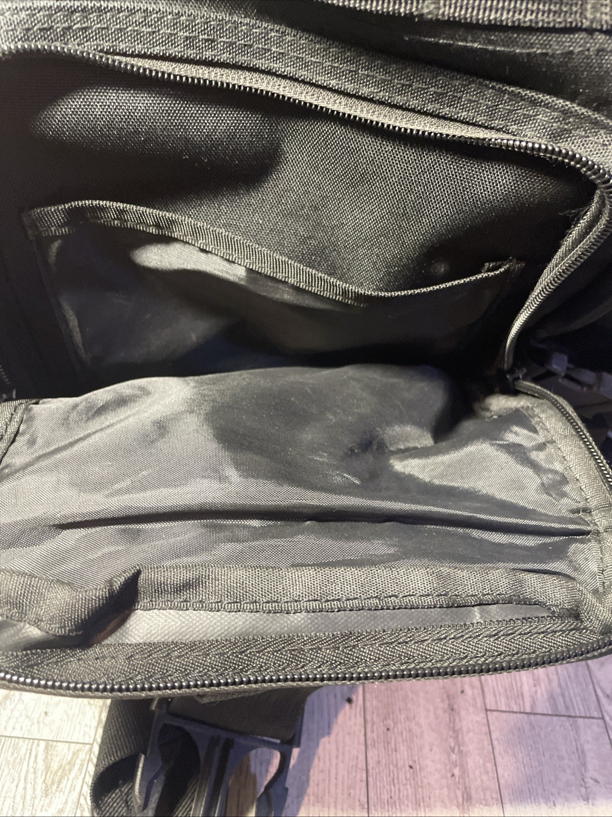 Large Black Military Style Tactical Backpack with many pockets for Storage