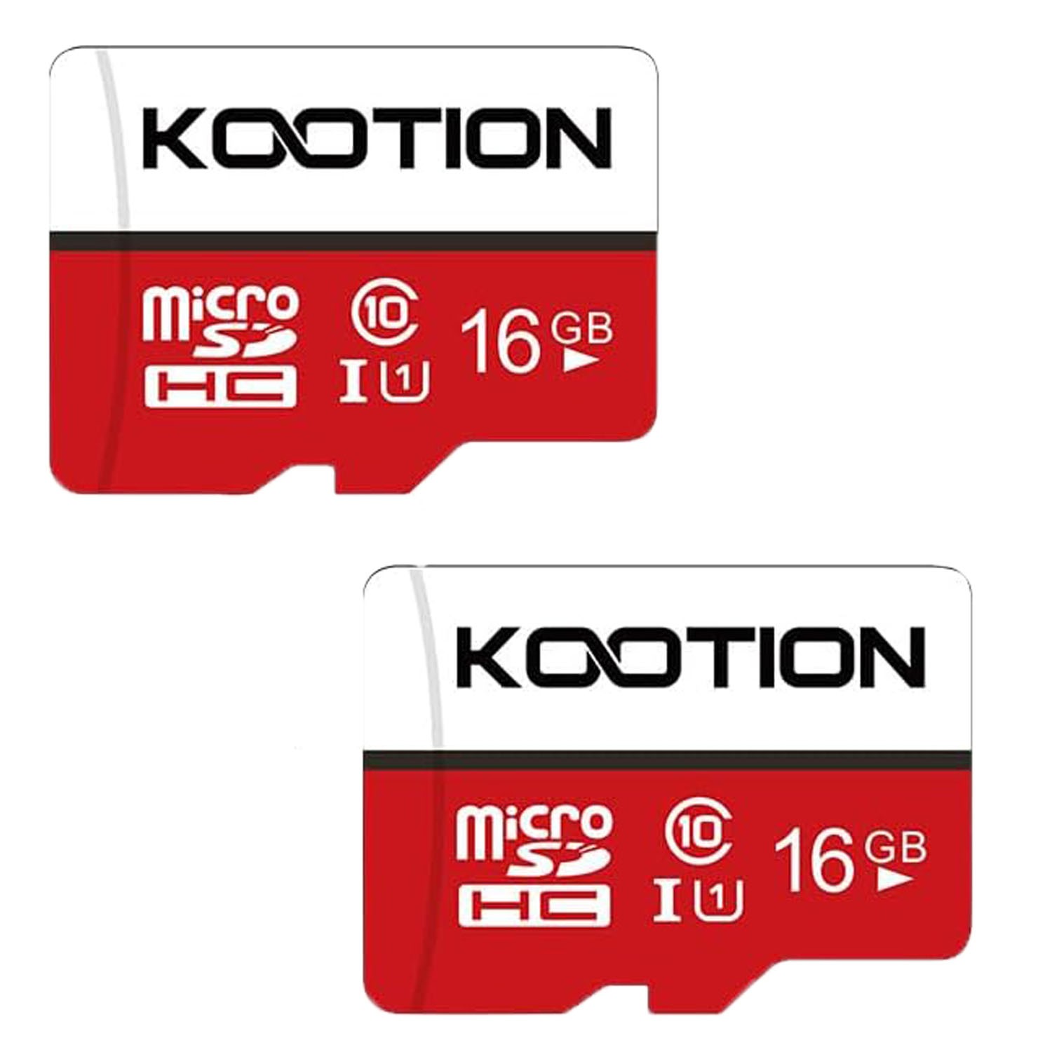 2X 16 GB Micro SD Cards Class 10 MicroSDHC Flash Memory Card