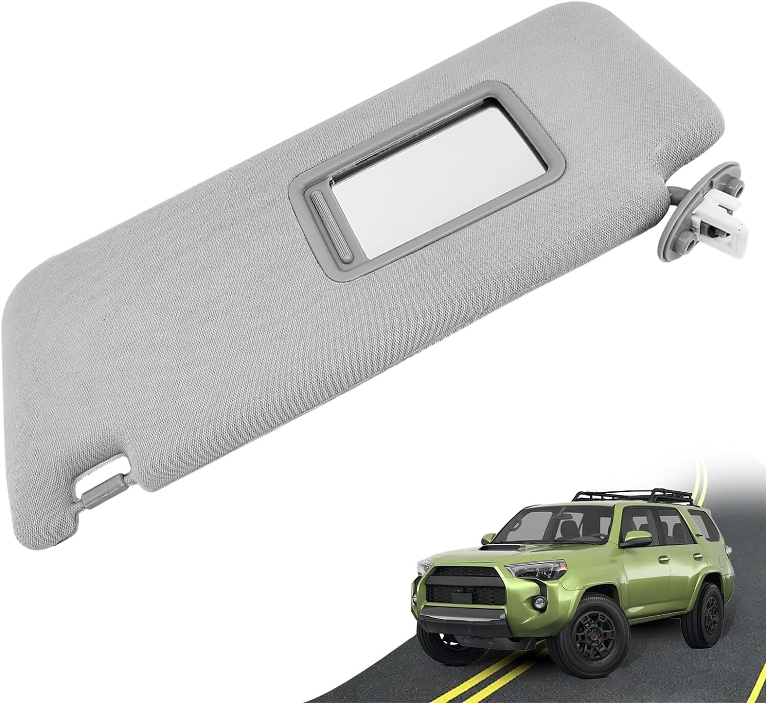 Gray Left Driver Side Sun Visor 7432035A91B1 For 2010-2022 Toyota 4runner NEW