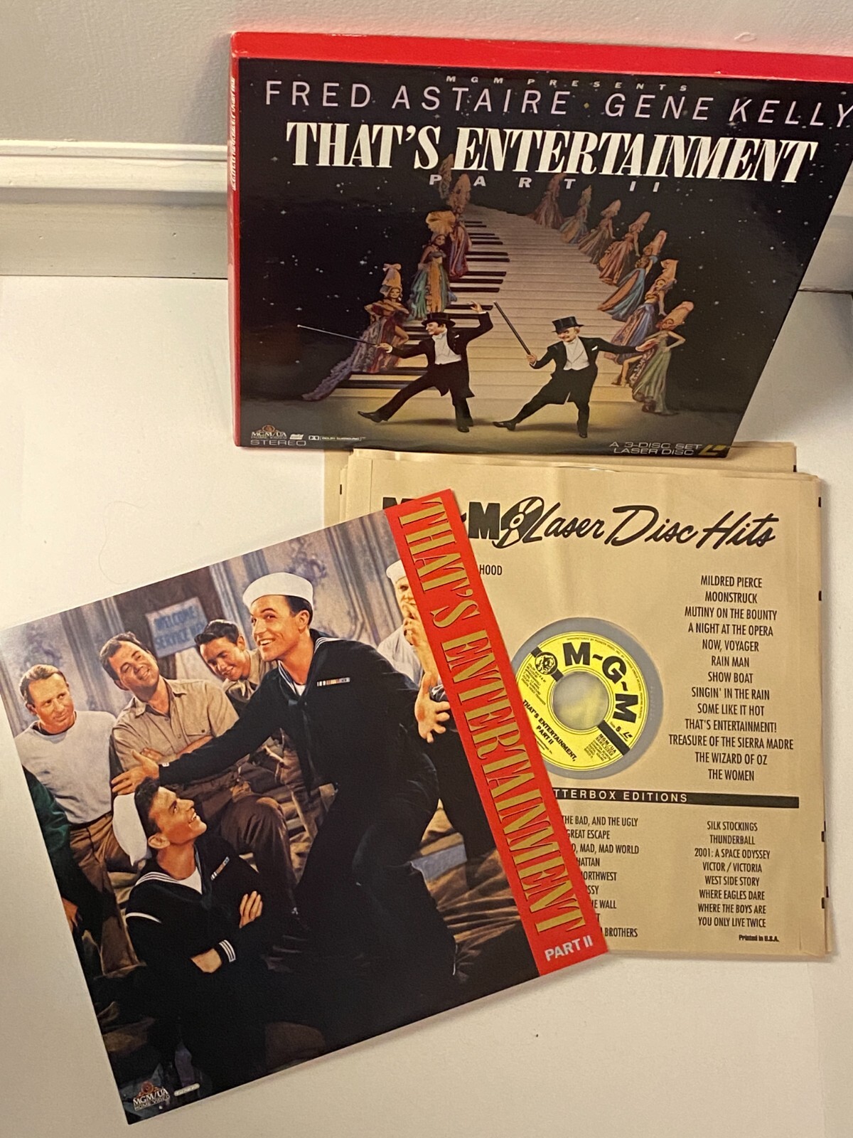 That's Entertainment Part II 3 Laserdisc Box Set  Fred Astaire & Gene Kelly  EX