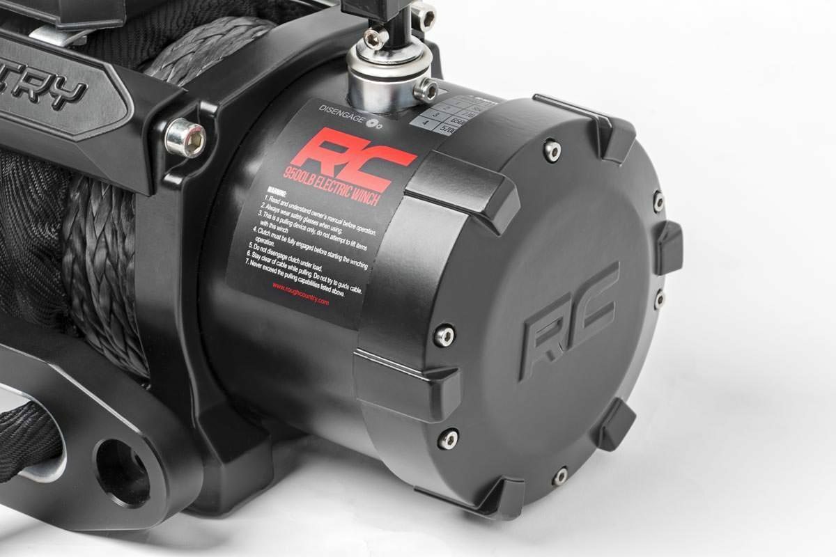 Rough Country 9500lb 12V Electric Pro Series Winch w/ Steel Cable; PRO9500