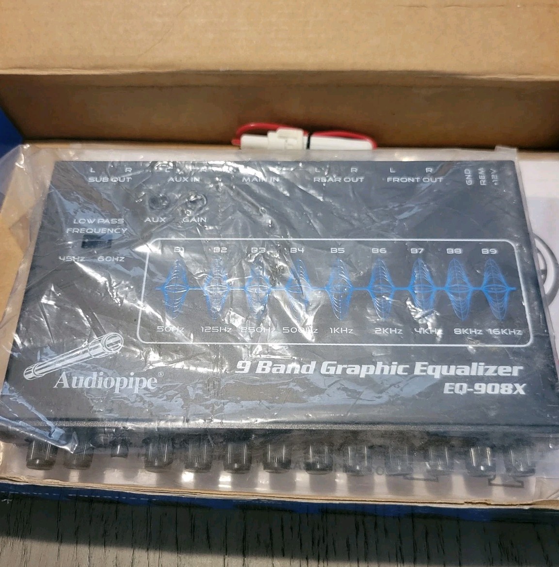 Audiopipe 9 Band Graphic Equalizer EQ-908X