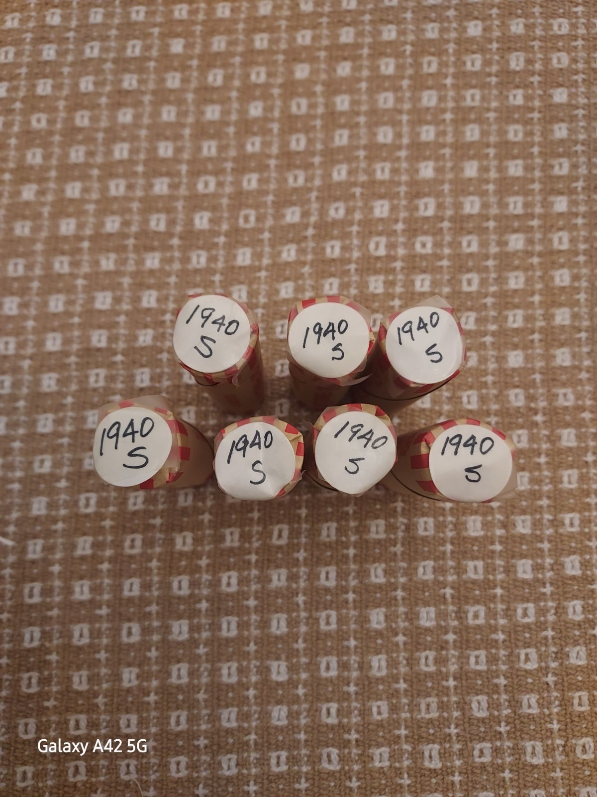 1940-S LINCOLN WHEAT CENT PENNY ROLLS CIRCULATED