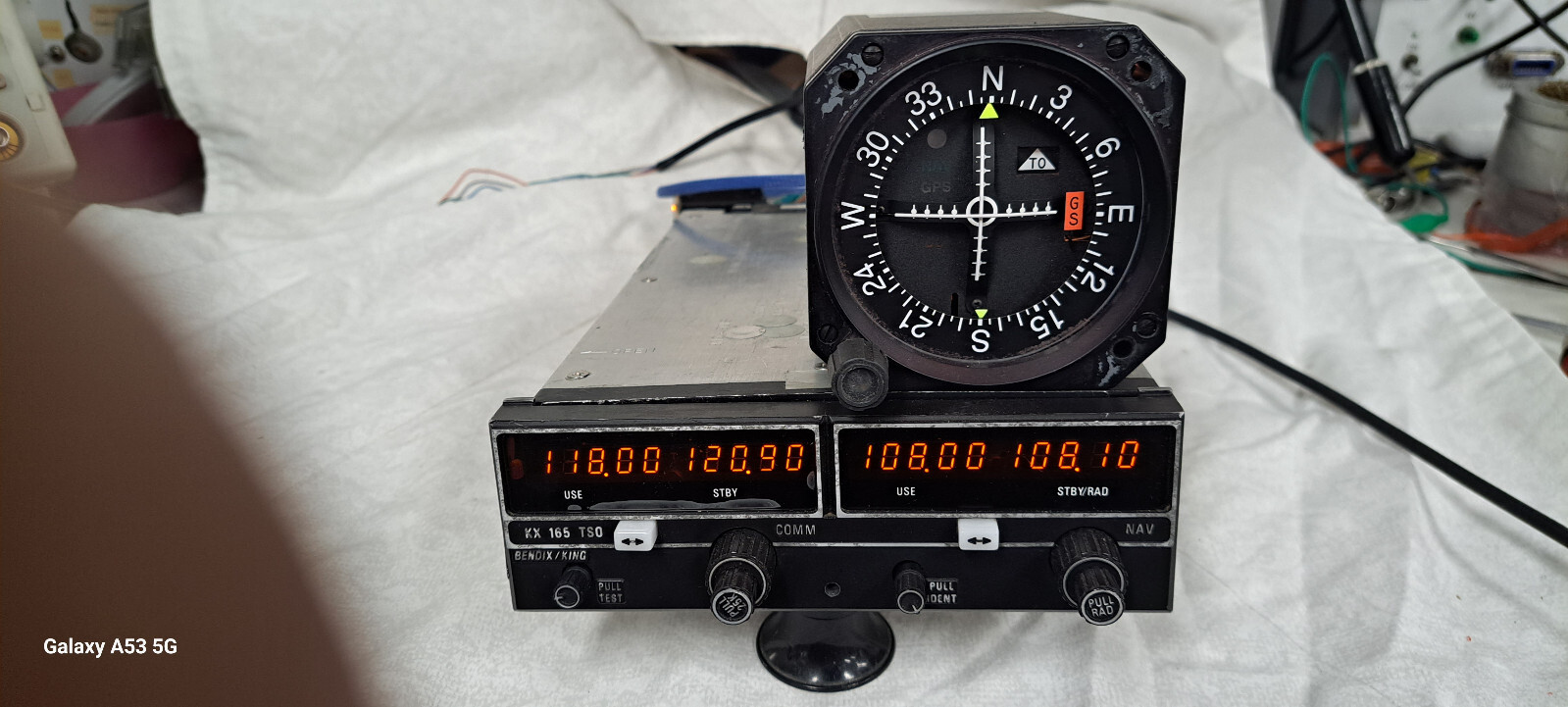 28 volts King KX 165 Nav/Comm and MD 200 nav ind. with tray and connectors