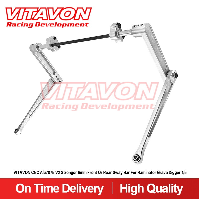 Vitavon CNC  V2 Stronger 6mm Front Or Rear Sway Bar For Raminator Grave Digger